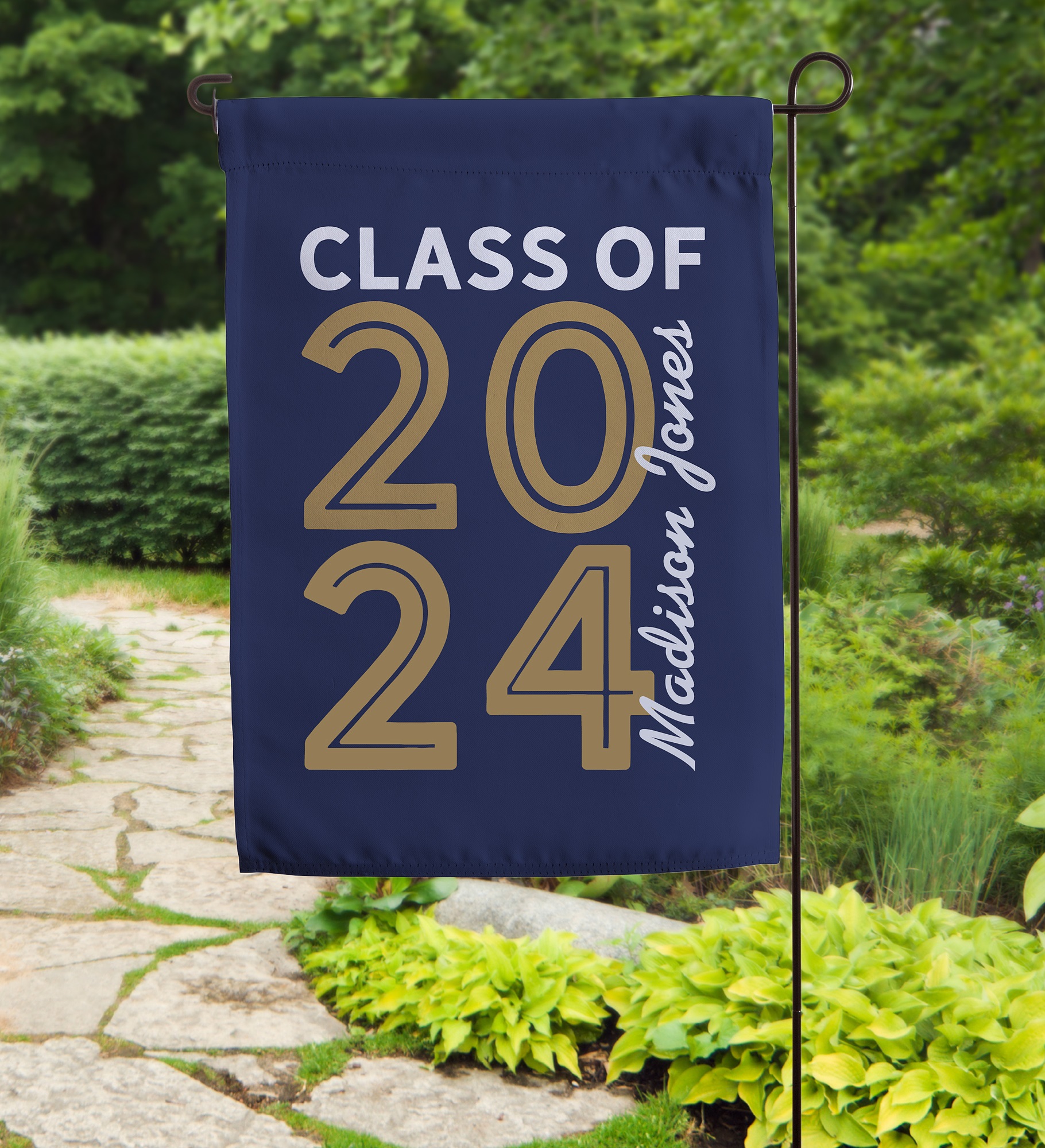 Graduating Class Of Personalized Garden Flag
